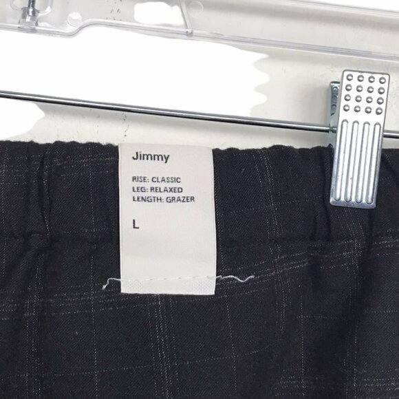 The Group by Babaton Jimmy Pant Trousers in Black Fine Grid NWT Large - Picture 8 of 10